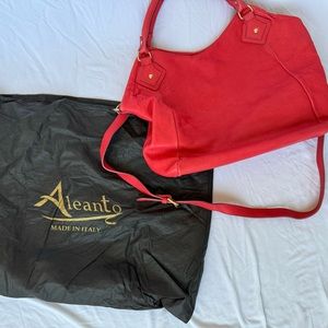 NWT Aleanto Leather Handbag from Italy